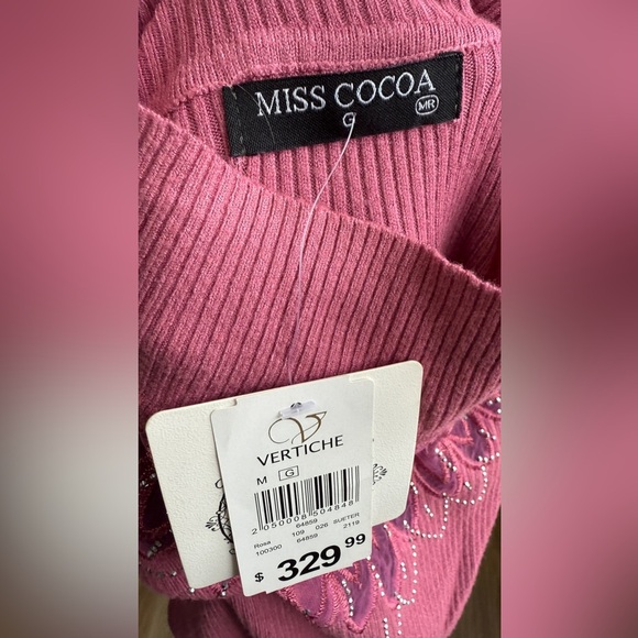Miss Cocoa Blush Sweater Top Size L NWT - Picture 4 of 4